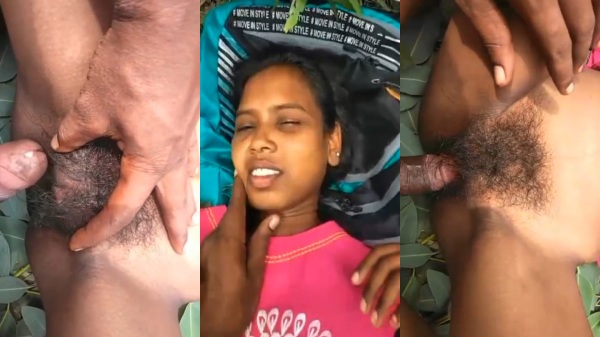 Village college girl ka hairy chut ki chudai ka outdoor sex - Video thumbnail